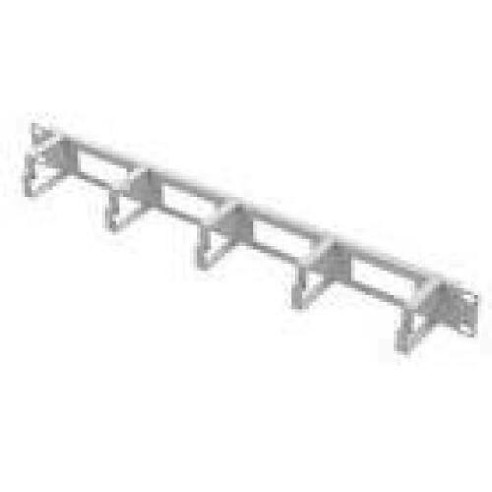 NETRACK cable organizer 19inch/1U - metal gray with cover