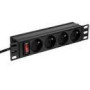 NETRACK 125-10-01 power distribution unit 10inch 1U 230V/16A 4xE ALU
