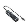 SANDBERG USB 3.0 Hub 7ports Seven USB 3.0 outputs with overload protection 1m USB 3.0 cable and 230V PSU included