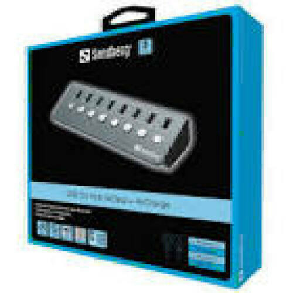 SANDBERG USB 3.0 Hub 4xData + 4xCharge