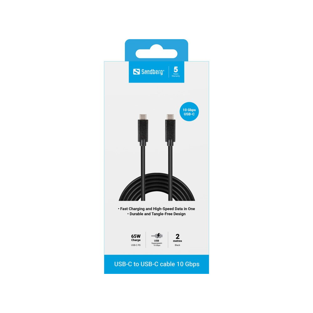 SANDBERG USB-C - USB-C 2M USB 3.1 Gen.2
