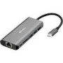 SANDBERG Adapter USB-C Dock HDMI+LAN+SD+USB 61W