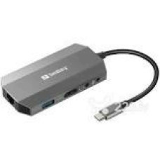 SANDBERG USB-C 6-in1 Travel Dock