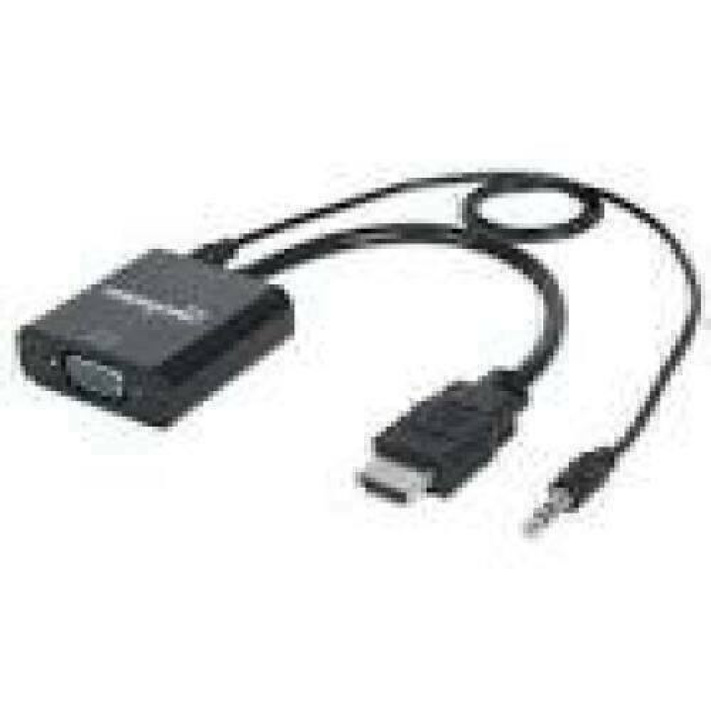 MANHATTAN HDMI to VGA Converter HDMI Male to VGA Female black Polybag