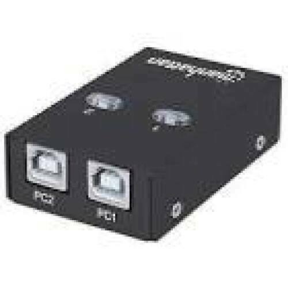 MANHATTAN Hi-Speed USB 2.0 Sharing Switch 1x2 Ports Dual Control Auto-Sensing USB 2.0 Type-A to Type-B Switch