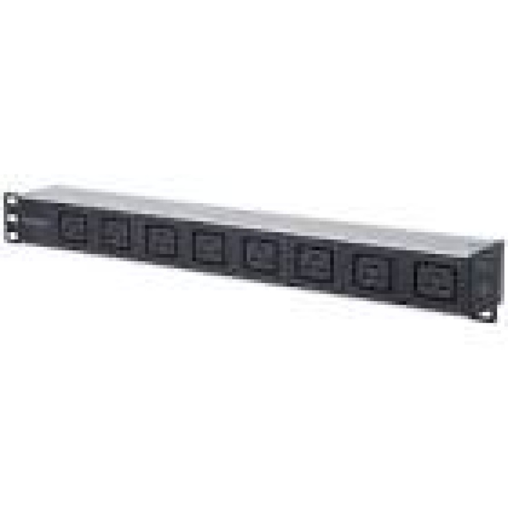 INTELLINET PDU 19inch 8-Output C19 Power Distribution Unit With Removable Power Cable and Rear C20 Input