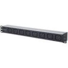 INTELLINET PDU 19inch 8-Output C19 Power Distribution Unit With Removable Power Cable and Rear C20 Input