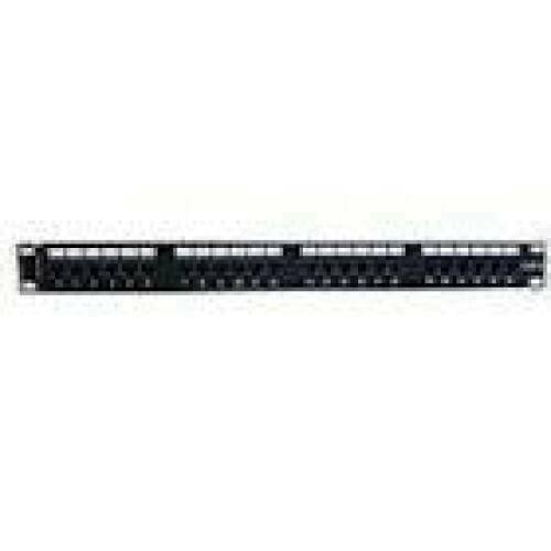 PREMIUM Line Communication panel 19inch CAT6 UTP 24xRJ45 black