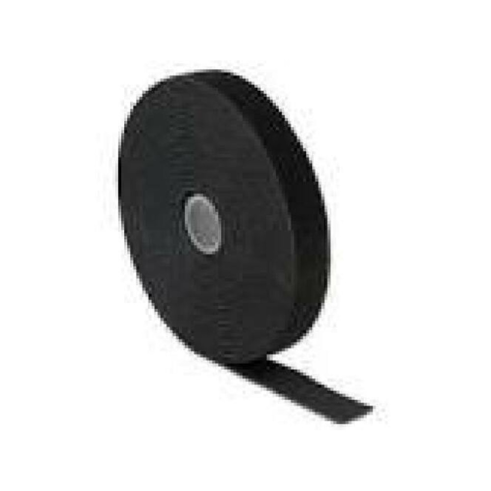 DELOCK Hook-and-loop fasteners L 10 m x W 20 mm roll black