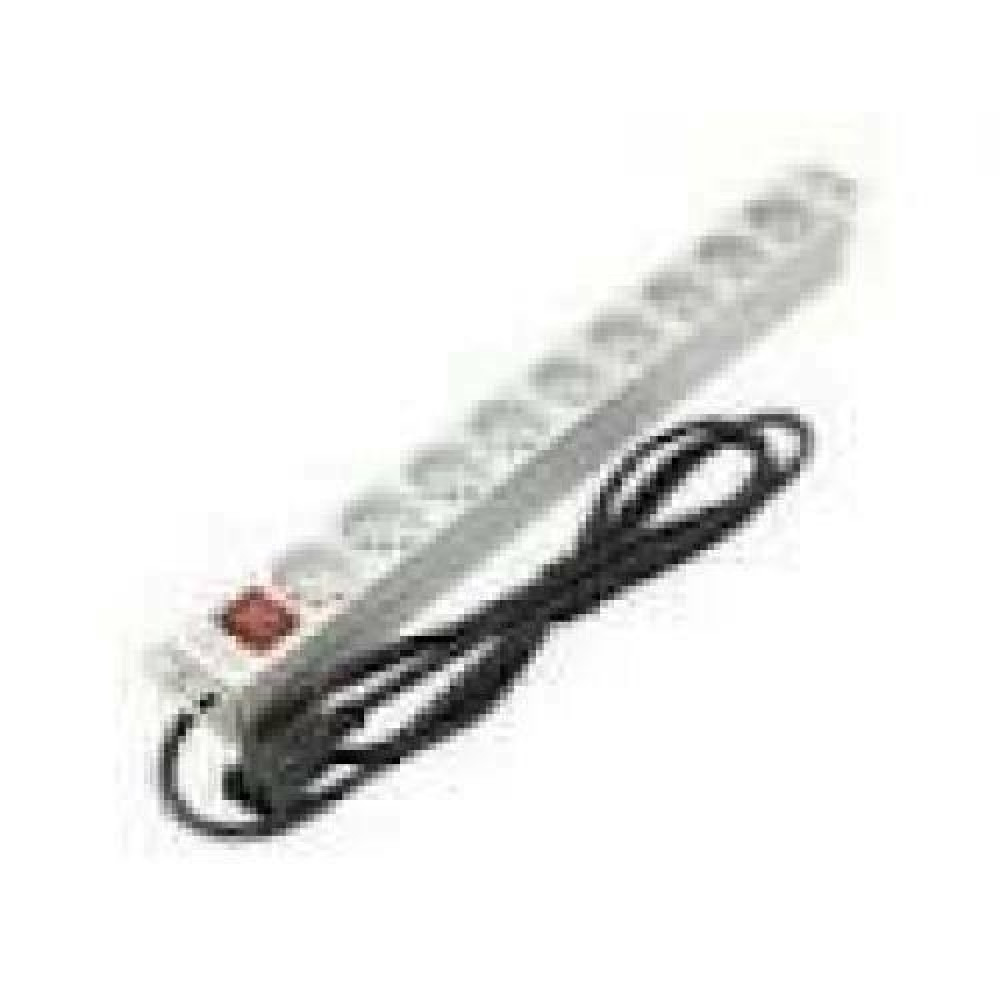ASSMANN A-19-STRIP-4-IMP PDU outlet strip 19 RACK 9xType E 1.8m cable with C14 On/Off aluminium