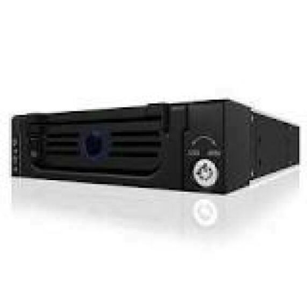 ICY BOX IB-138SK-B-II SATA Mobile Rack for 3.5inch SATA HDDs KeyLock as Powerswitch LEDs 4and15-Pin Power Connector Fullmetal black