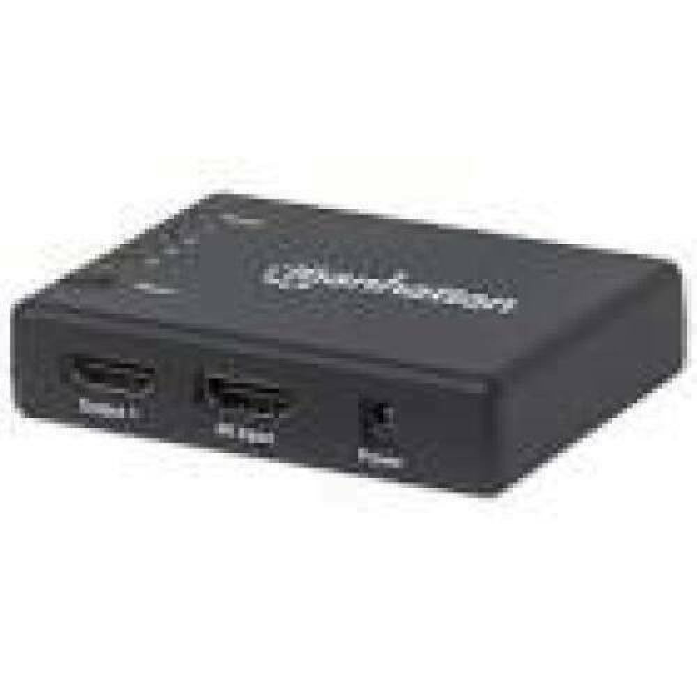 MANHATTAN 4K Compact 4-Port HDMI Splitter black 4K30Hz AC Powered