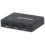 MANHATTAN 4K Compact 4-Port HDMI Splitter black 4K30Hz AC Powered