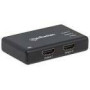 MANHATTAN 4K Compact 4-Port HDMI Splitter black 4K30Hz AC Powered