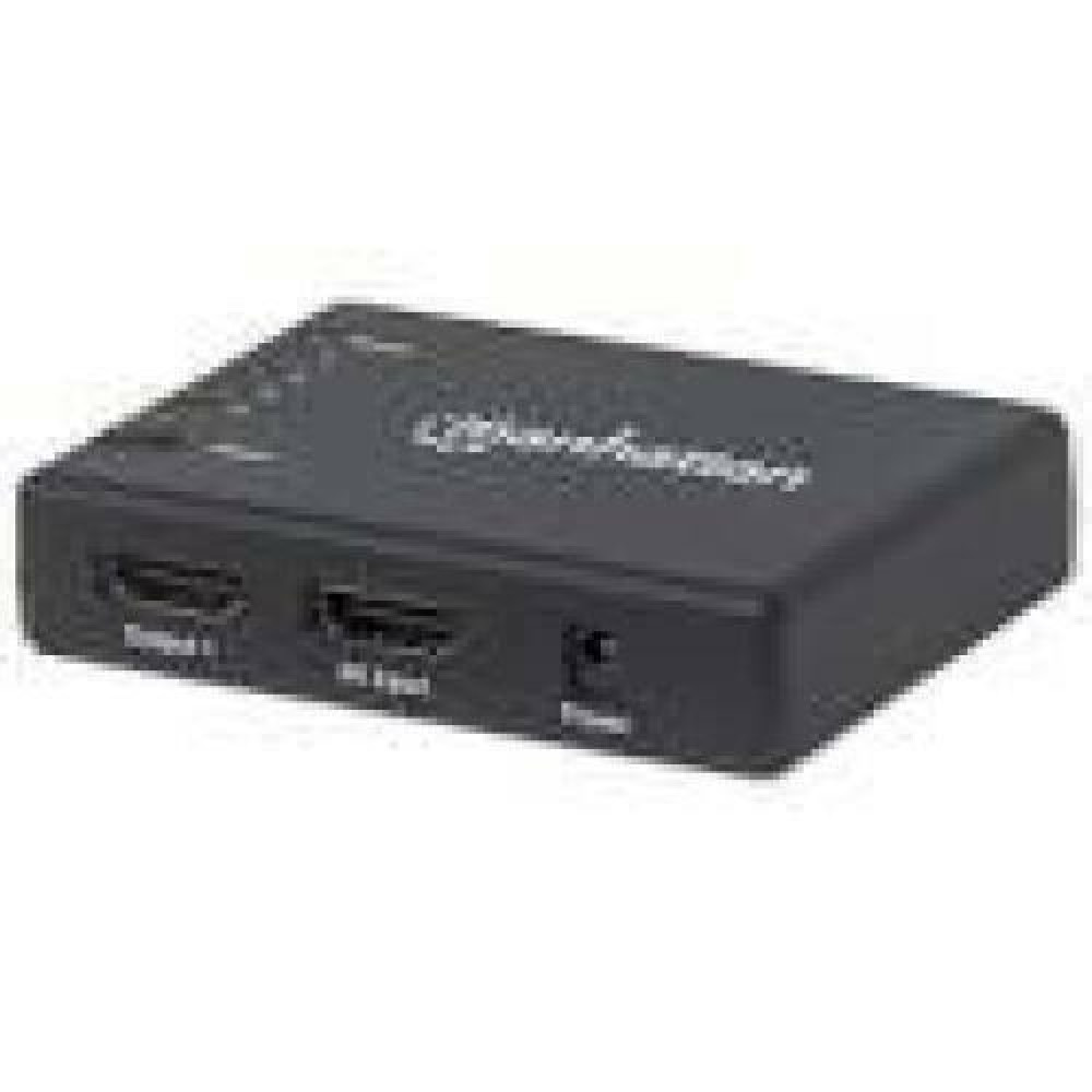 MANHATTAN 4K 4-Port HDMI Splitter black 4K60Hz AC Powered
