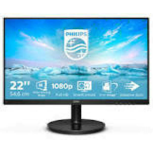 PHILIPS 221V8/00 Monitor 21.5inch FHD 75Hz 4ms HDMI VGA