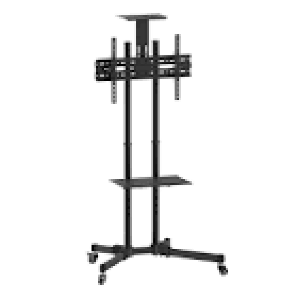 TECHLY Floor support trolley for LCD/LED/Plasma 37-70inch 50kg with shelf
