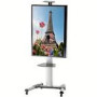 TECHLY Floor support trolley for LCD/LED/Plasma 37-70inch 50kg with shelf