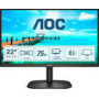 AOC 22B2DA 21.5inch VA FHD 1920x1080 16:9 200nits 75Hz 3000:1 4ms HDMI1.4 VGA DVI Black