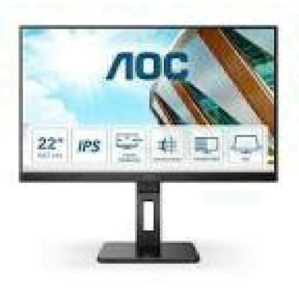 AOC 22P2DU 21.5inch IPS VGA DVI HDMI Speakers HUB USB 3.0 Ajustable Cable VGA DVI HDMI 3Y