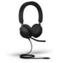 JABRA Evolve2 40 SE MS Mono Headset on-ear wired USB-A noise isolating Certified for Microsoft Teams