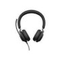 JABRA Evolve2 40 SE UC Stereo Headset on-ear wired USB-C noise isolating Optimised for UC