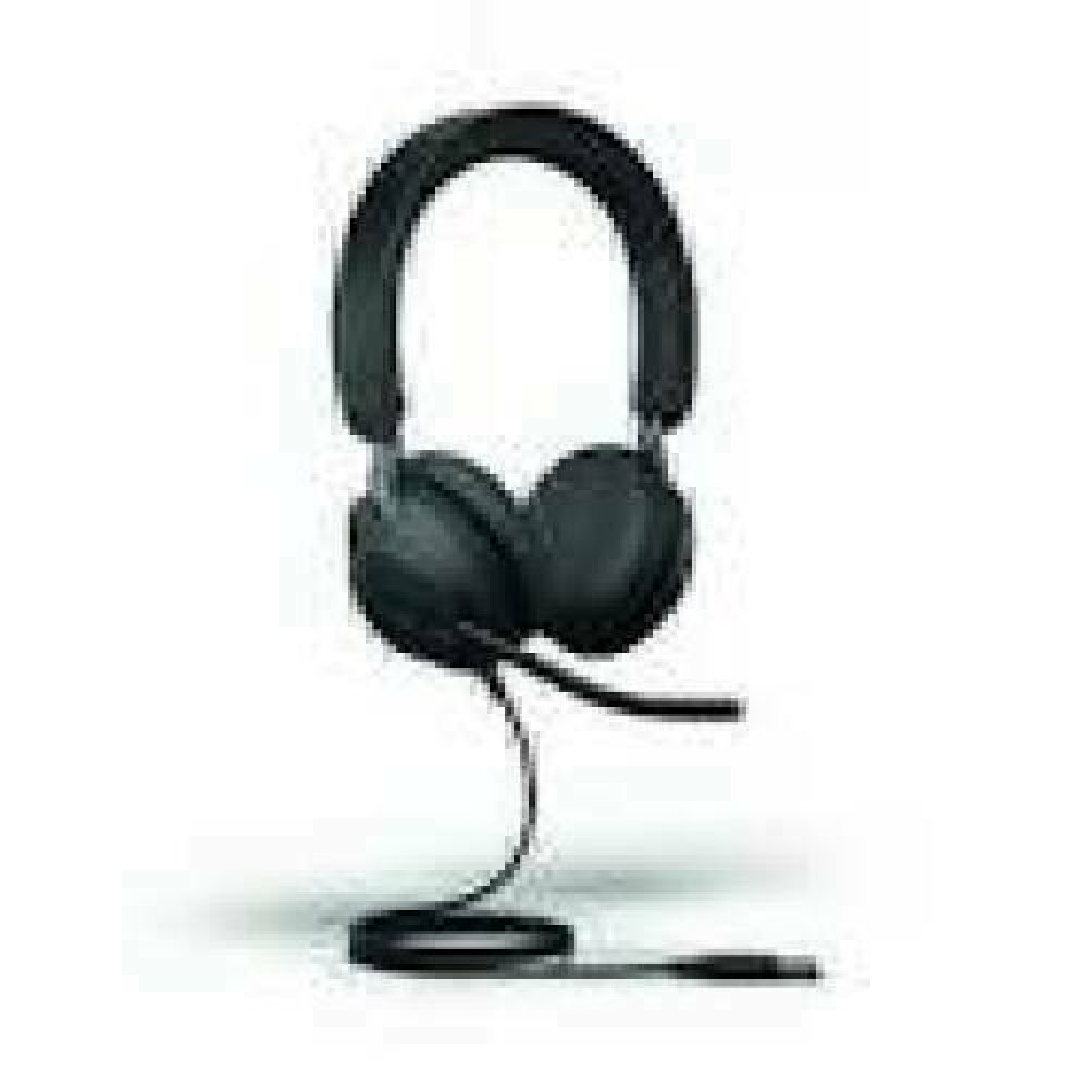 JABRA Evolve2 40 SE MS Stereo Headset on-ear wired USB-C noise isolating Certified for Microsoft Teams