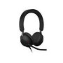 JABRA Evolve2 40 SE MS Stereo Headset on-ear wired USB-A noise isolating Certified for Microsoft Teams