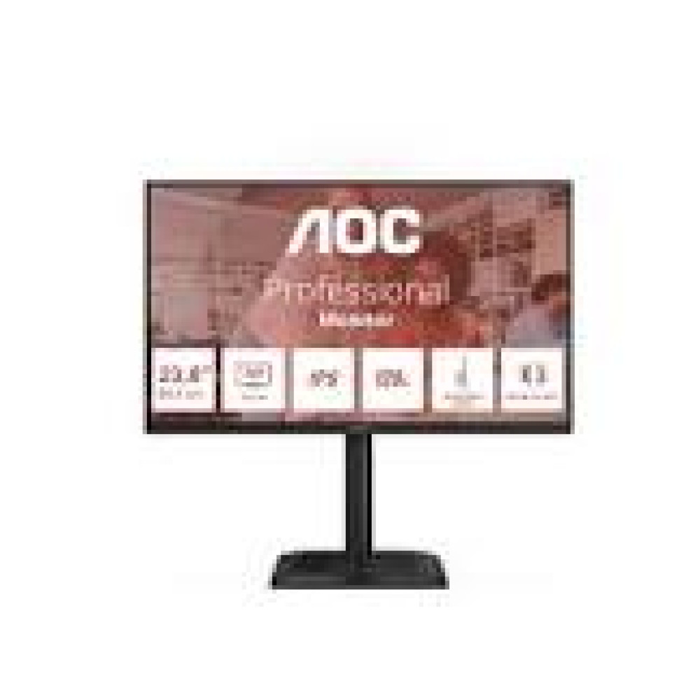 AOC 24E4U 23.8inch FHD IPS 120Hz 4ms 300cd/m2 D-Sub HDMI DP HUB USB PIVOT