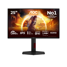 AOC 25G4ZR 24.5inch 16:9 Fast IPS 260Hz OC Native 240Hz 1920x1080 HAS 130mm HDMI x 2x 2.0 DP x 1x 1.4