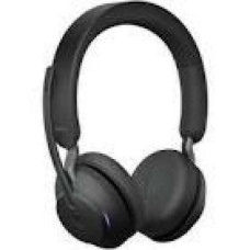 JABRA Evolve2 65 UC Stereo Headset on-ear Bluetooth wireless USB-A noise isolating black