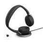 JABRA Evolve2 65 Flex MS Stereo Headset on-ear Bluetooth wireless active noise cancelling USB-A black Certified for Microsoft Te
