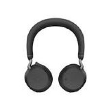 JABRA Evolve2 75 Headset on-ear Bluetooth wireless active noise cancelling USB-C noise isolating black Optimised for UC