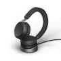 JABRA Evolve2 75 Headset on-ear Bluetooth wireless active noise cancelling USB-A noise isolating black with charging stand MS Te
