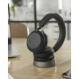 JABRA Evolve2 75 Headset on-ear Bluetooth wireless active noise cancelling USB-A noise isolating black Certified for Microsoft T