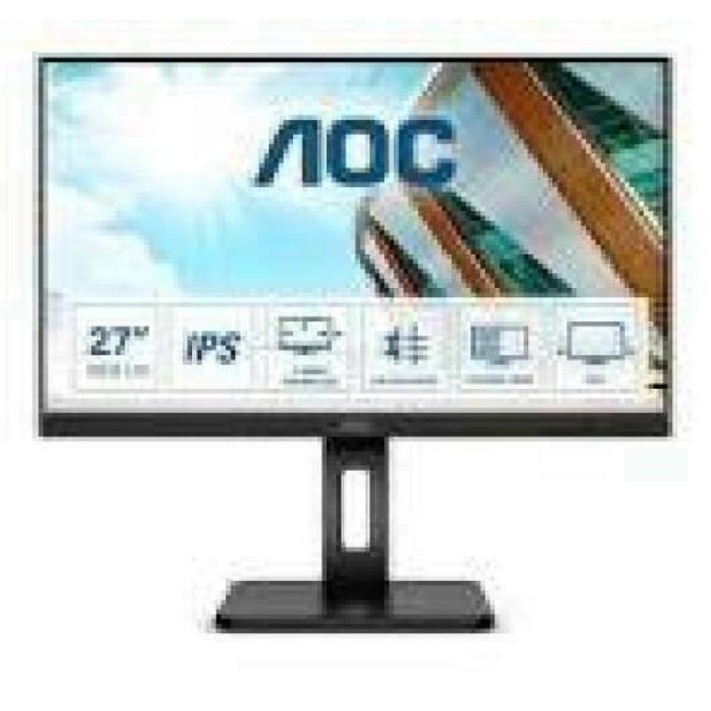 AOC 27P2Q 27inch 1920x1080 FHD IPS 250cd/m2 1000:1 4ms HDMI DVI DisplayPort VGA Speakers