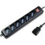 TECHLY 300415 UPS power strip with 6 sockets 1.5m black