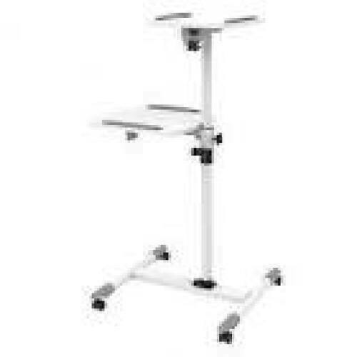 TECHLY 309593 Universal projector / notebook trolley with two shelves white