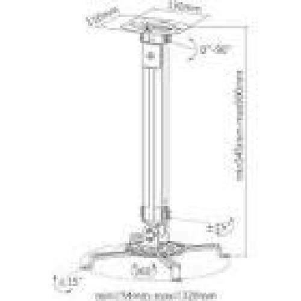 TECHLY 309661 Universal projector ceiling mount 54-90 cm 13.5 kg silver