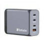 VERBATIM Charger GNC-240 GaN with 4 Port 240W USB A/C EU/UK/US