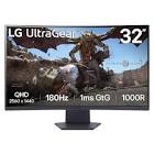 LG 32G600A-B.AEUQ 32inch QHD UltraGear 180Hz Curved Gaming Monitor 2xHDMI DP