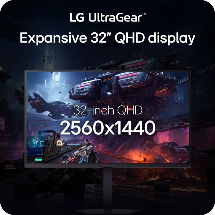 LG 32G620B-B.AEUQ 32inch 2560x1440 16:9 300cd/m2 1ms 2xHDMI DP