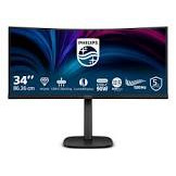 PHILIPS 34B2U3600C/00 34inch Curved Monitor 3440x1440 HDMI DP RJ-45 USB USB-C DOCK 90W