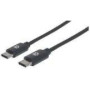MANHATTAN USB 3.1 Gen 1 Device Cable 2m Type-C Male to Type-C Male 5 Gbps Black