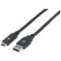 MANHATTAN USB 3.1 Gen 1 Device Cable 2m Type-C Male to Type-C Male 5 Gbps Black