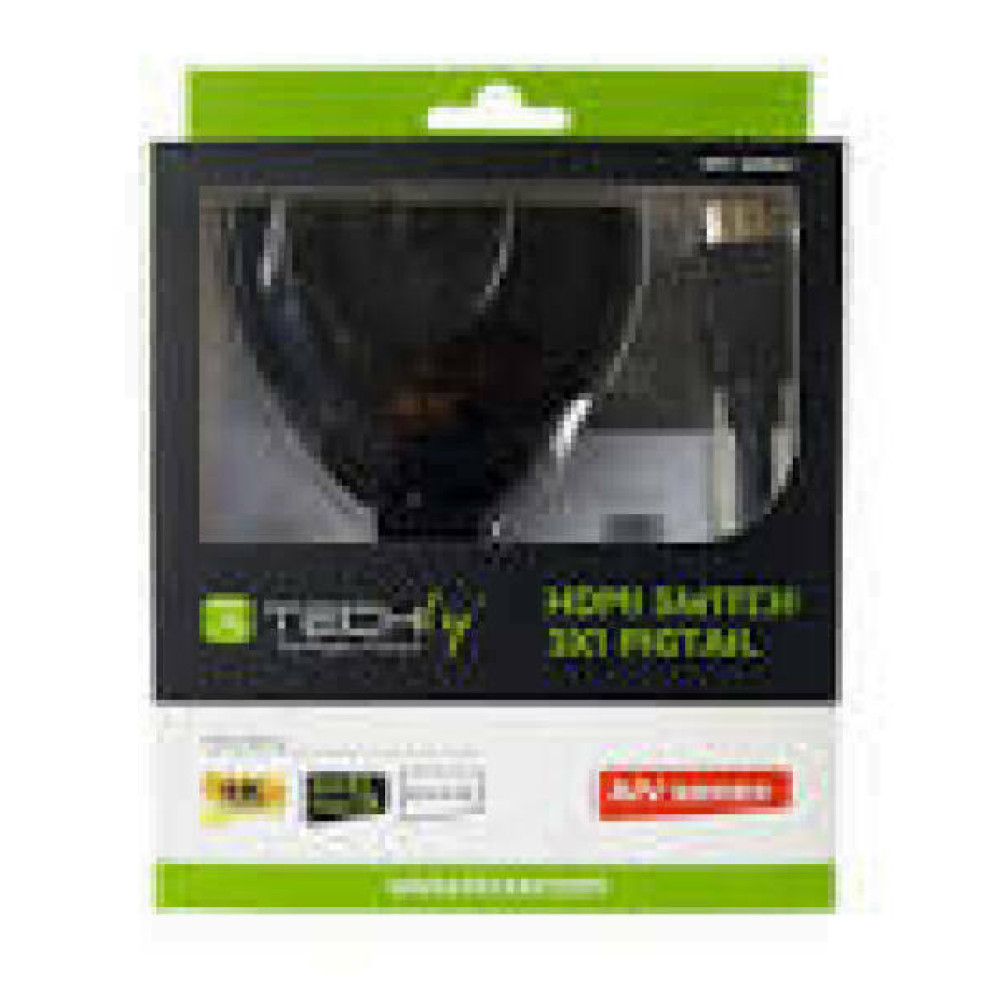TECHLY Switch HDMI 3x1 Pigtail 4K