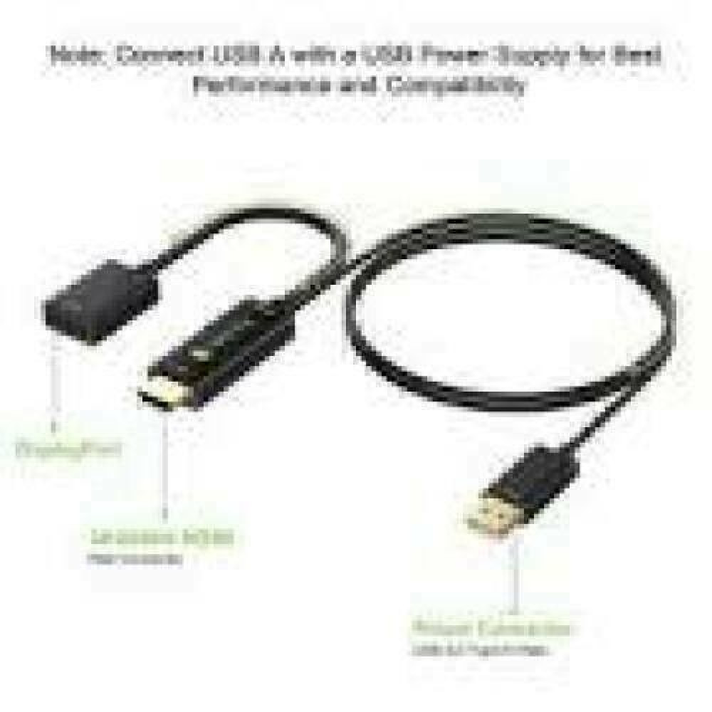 TECHLY HDMI to Displayport Converter Adapter with USB 4K 60Hz
