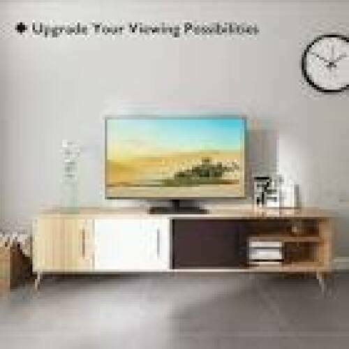 TECHLY Universal Desktop Stand for Monitors and TVs from 23inch to 43inch