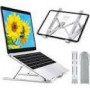 TECHLY Foldable Aluminum Stand for Notebook Tablet and Smartphone from 10inch to 16inch
