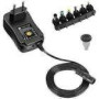 TECHLY Adjustable Universal Power Supply 27W AC/DC 3V-12V 2250mA with 6 DC Plugs USB Port 1A